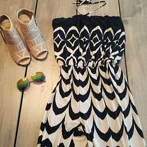 Navy & White Jumpsuit